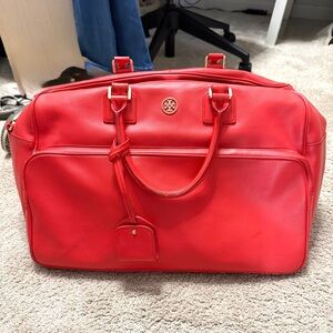 Tory Burch Leather Weekender Bag